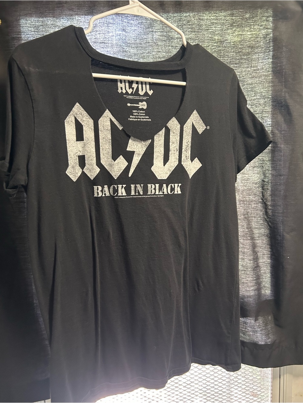 AC/DC Black Women's 'Back In Black' Graphic Tee
